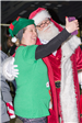 Woman Taking a Self Portrait with Santa