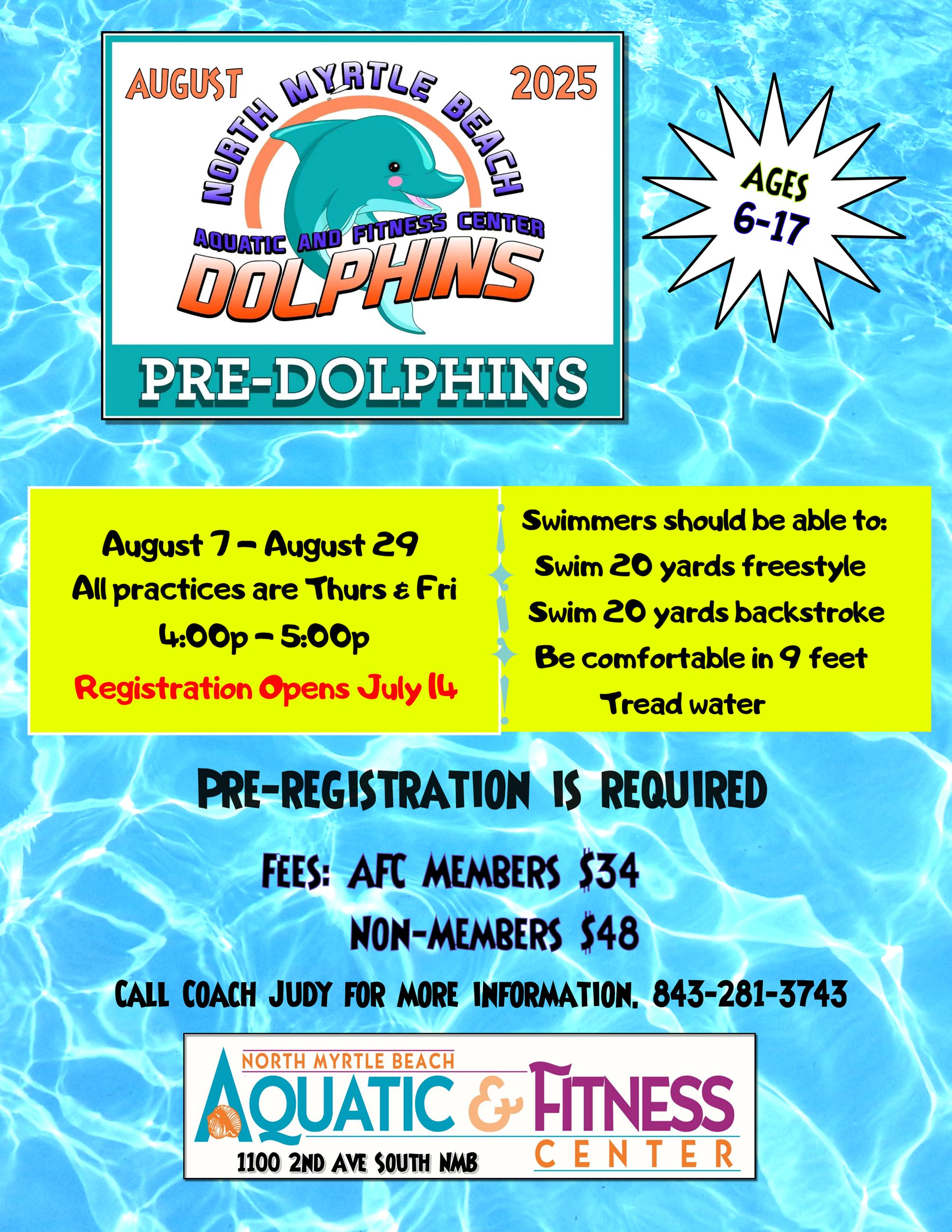 Pre-Dolphins August 2025